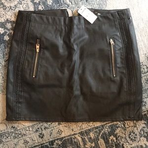 Leather Mini Skirt